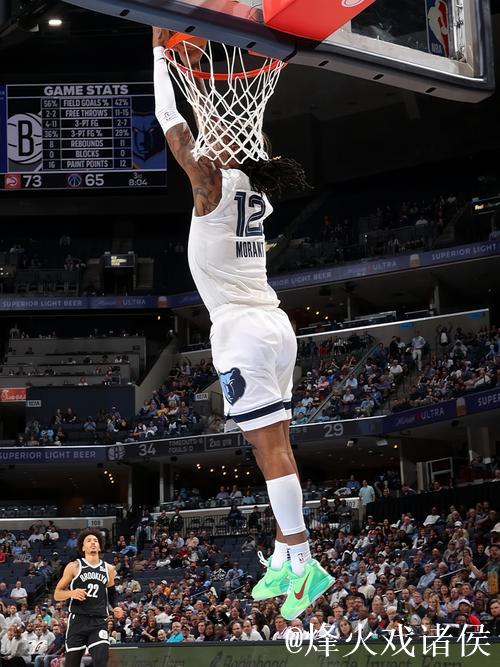 莫兰特21分钟贡献12+3+4+1+1,高效表现引关注 莫兰特21分钟贡献12+3+4+1+1,高效表现引关注